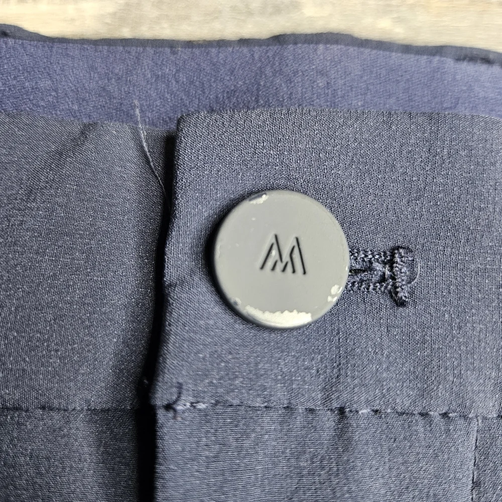 Mizzen + Main Men's Helsman Slim Pants Navy Blue 34x32 - Picture 5 of 9